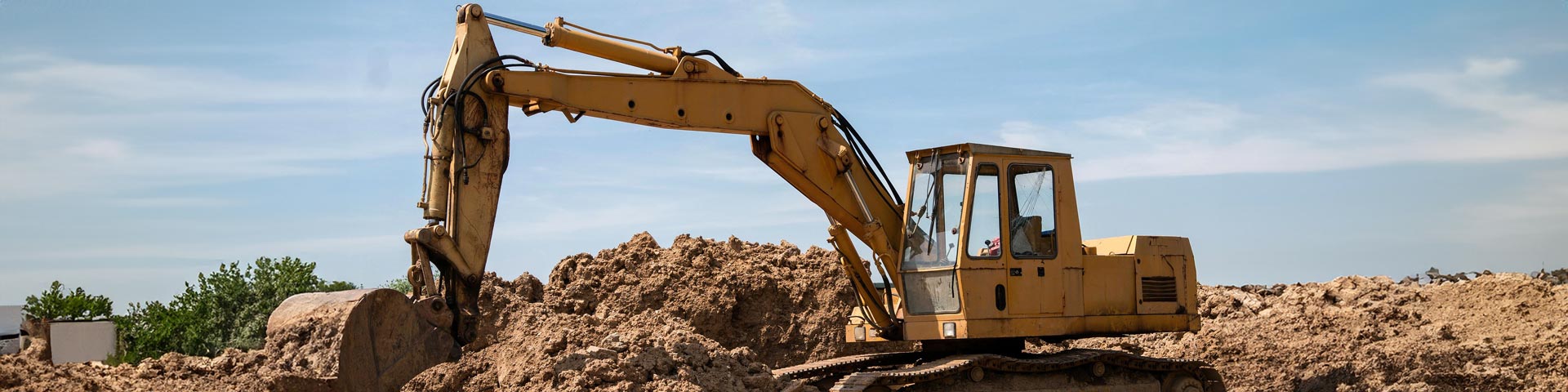 excavator at work