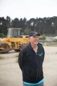 Big Wave founder Jeff Peck gives a tour of the property. Photo by Shanti Duprez